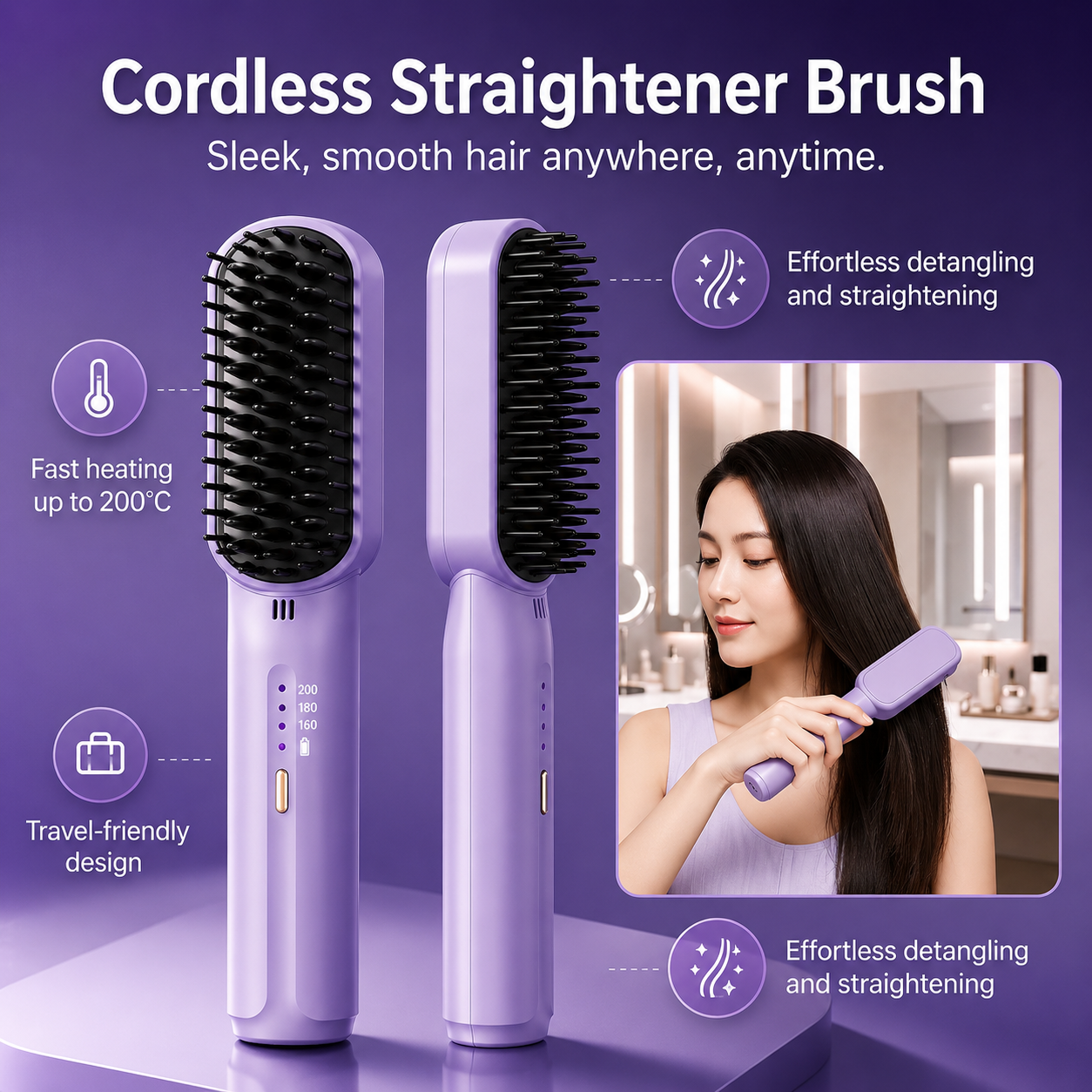 SilkGlide™ Straightening Brush