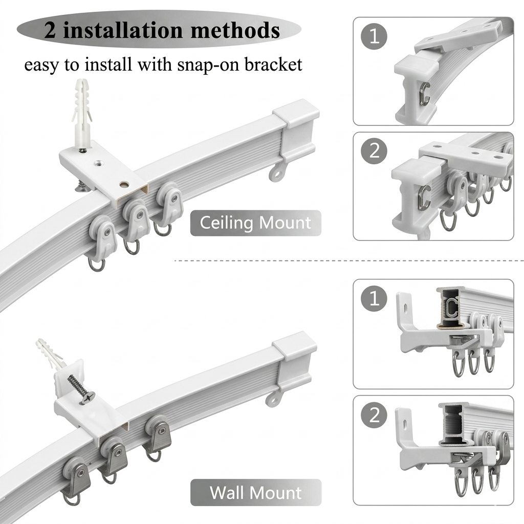 SilentGlide™ Curtain Rail